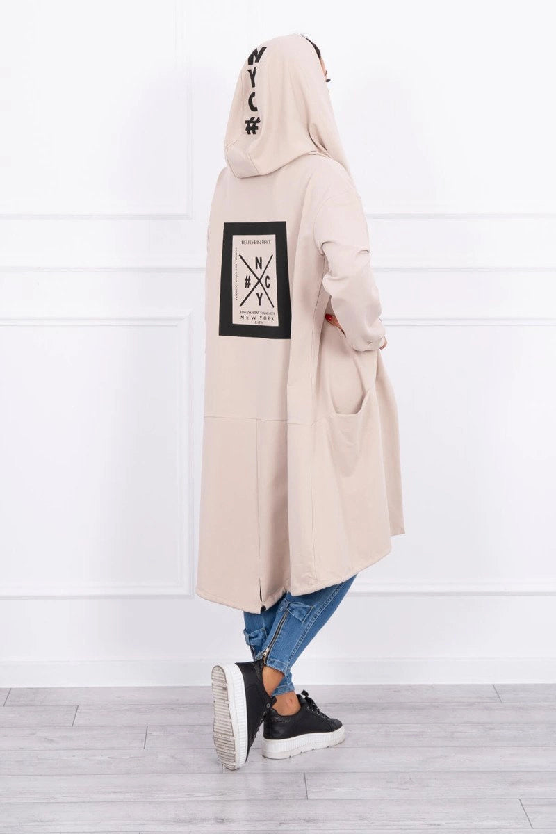 Пелерина с качулка Oversize 0044