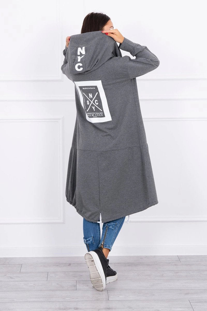 Пелерина с качулка Oversize 0044