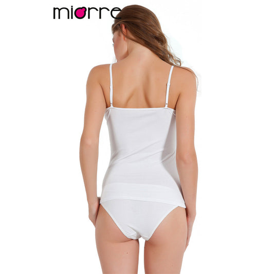 Дамски корсаж от памук и модал с тънки презрамки 11015