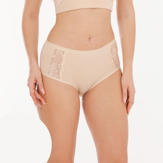 Макси памучни бикини с висока талия B-11615