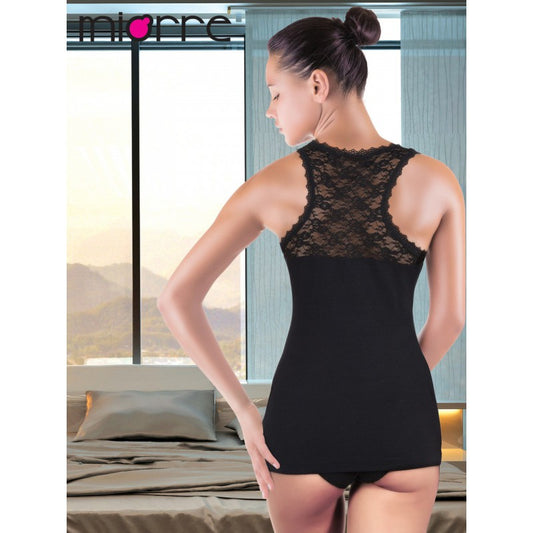 Потник от модал и памук с дантелен гръб ME-11033