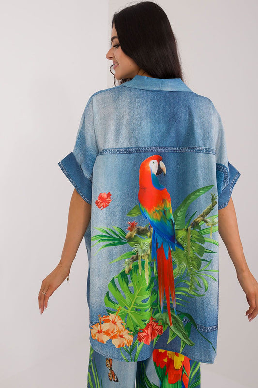 Риза с къс ръкав Italy Moda 198371