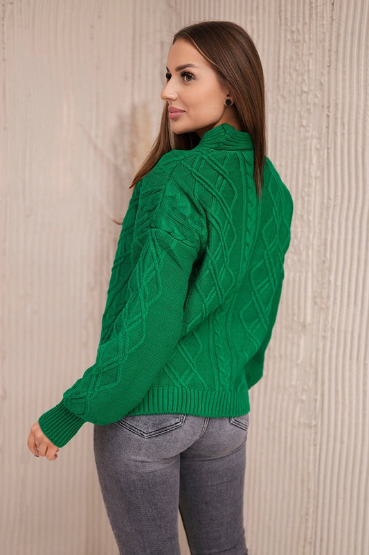 Дамска жилетка с копчета и декоративна шарка 2022-1