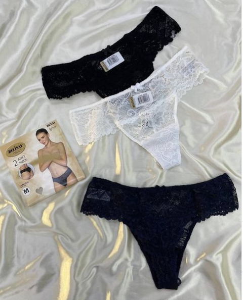 Дантелени бразилиани с ниска талия BY-2036