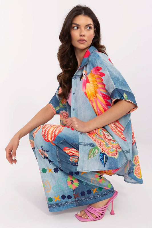 Риза с къс ръкав Italy Moda 210033