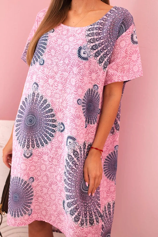 Дамска памучна рокля 22178