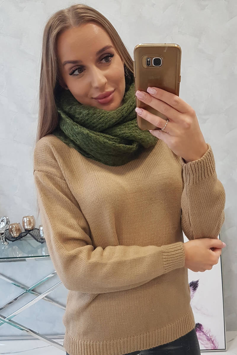 Топъл шал цилиндър от вълна и акрил