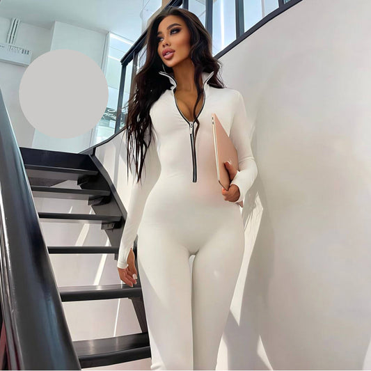 Секси гащеризон с дълъг ръкав FT-2631