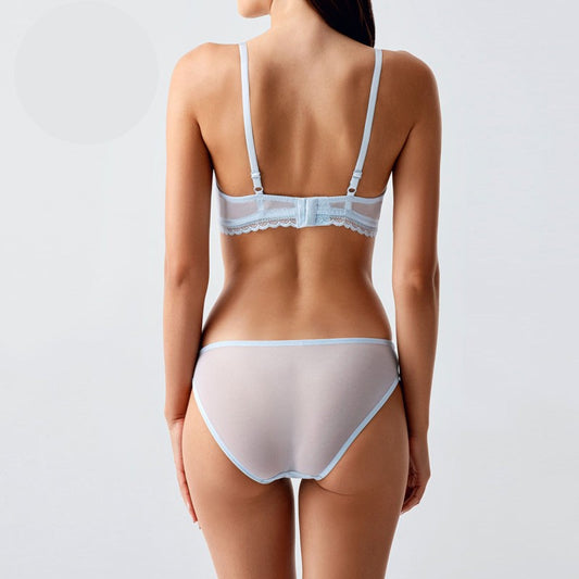 Комплект дантелен сутиен с бикини от тюл и дантела NB-4165