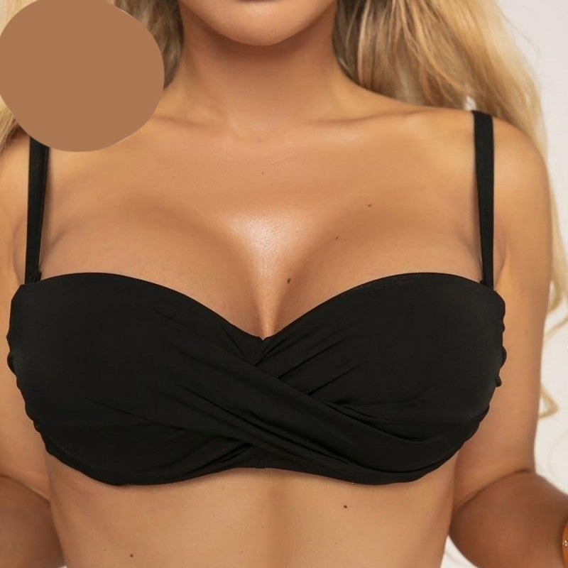 Черен бански в две части с бразилиана MS-4360