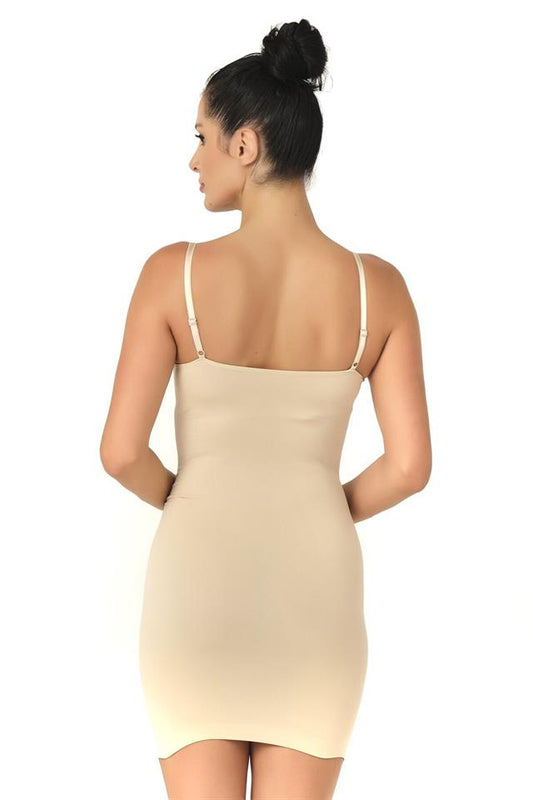 Стягаща рокля с презрамки 5060