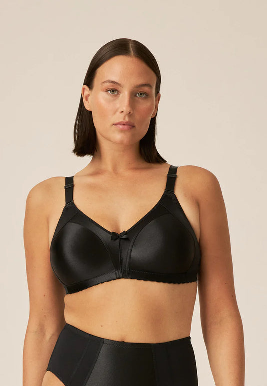 Сутиен с меки чаши без банели NATURANA 5063 - черно