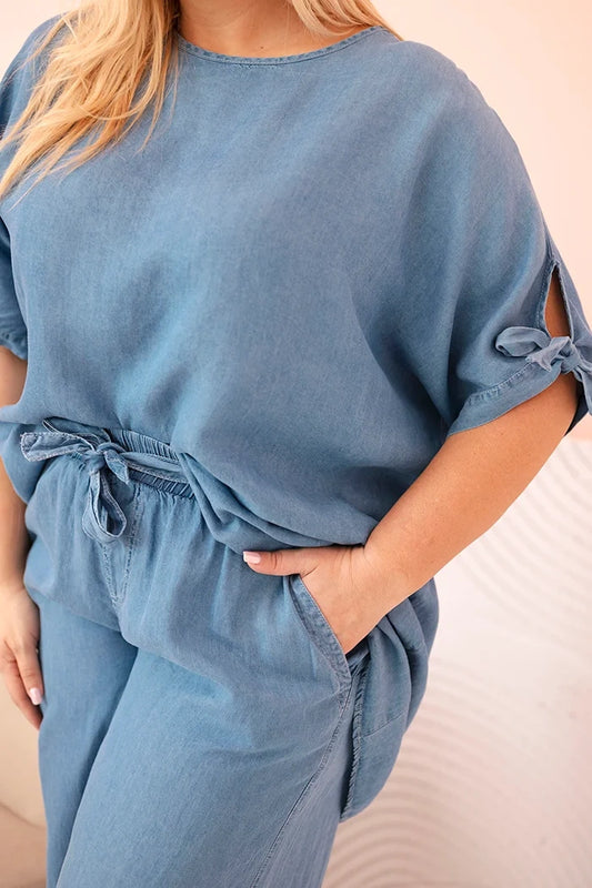 Комплект за жени Plus Size от Tencel 51014