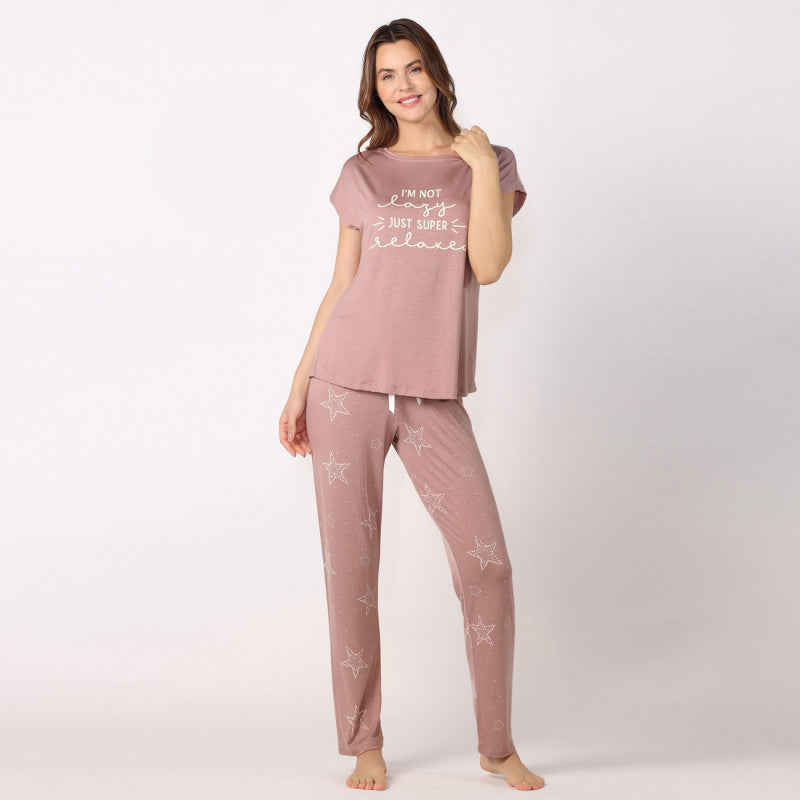 Комплект домашно облекло с къс ръкав CE-51325