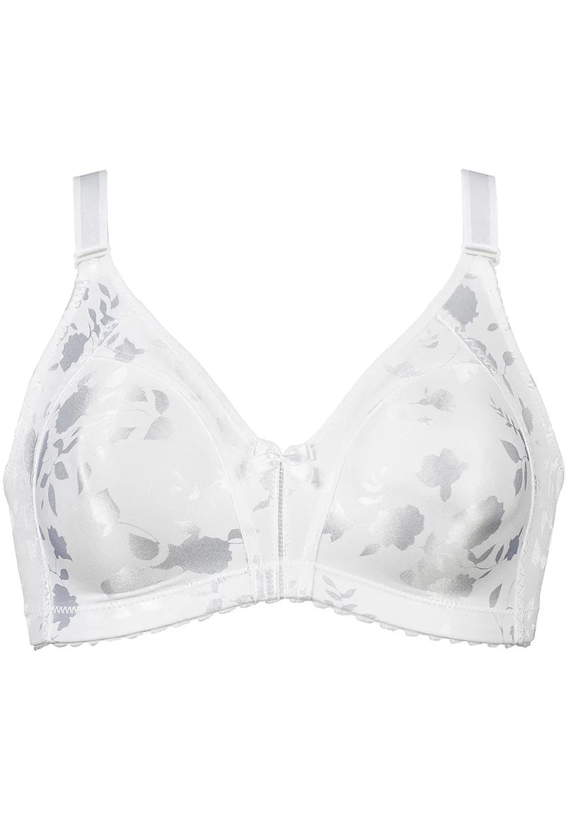 Сутиен с меки чаши без банели NATURANA 5363 - бяло