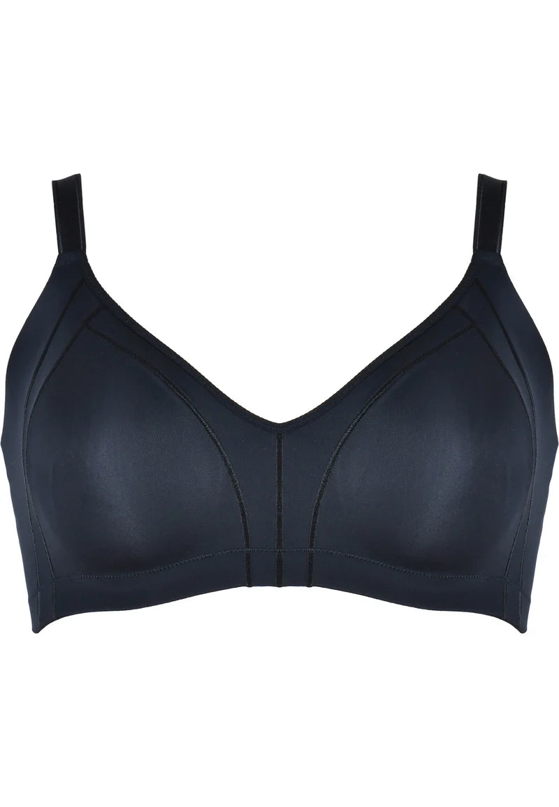 Сутиен с подплатени чаши без банели NATURANA 5632 - черно