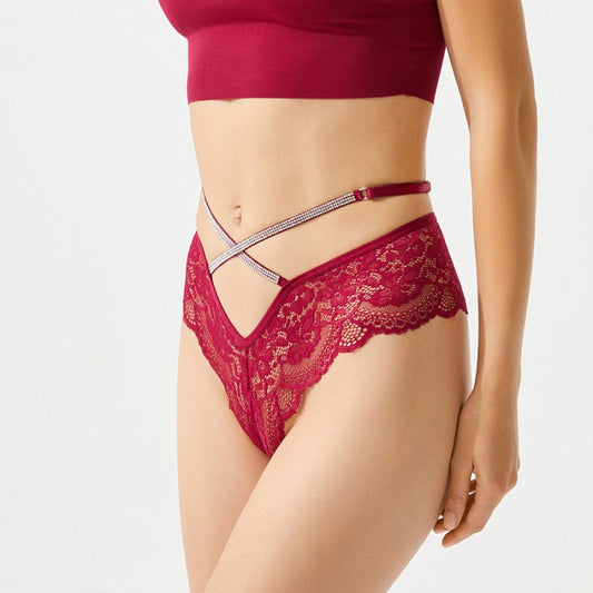 Дантелени бразилиани с кристали CH-6089