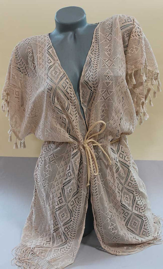 Плажно парео с коланче и ресни 82083