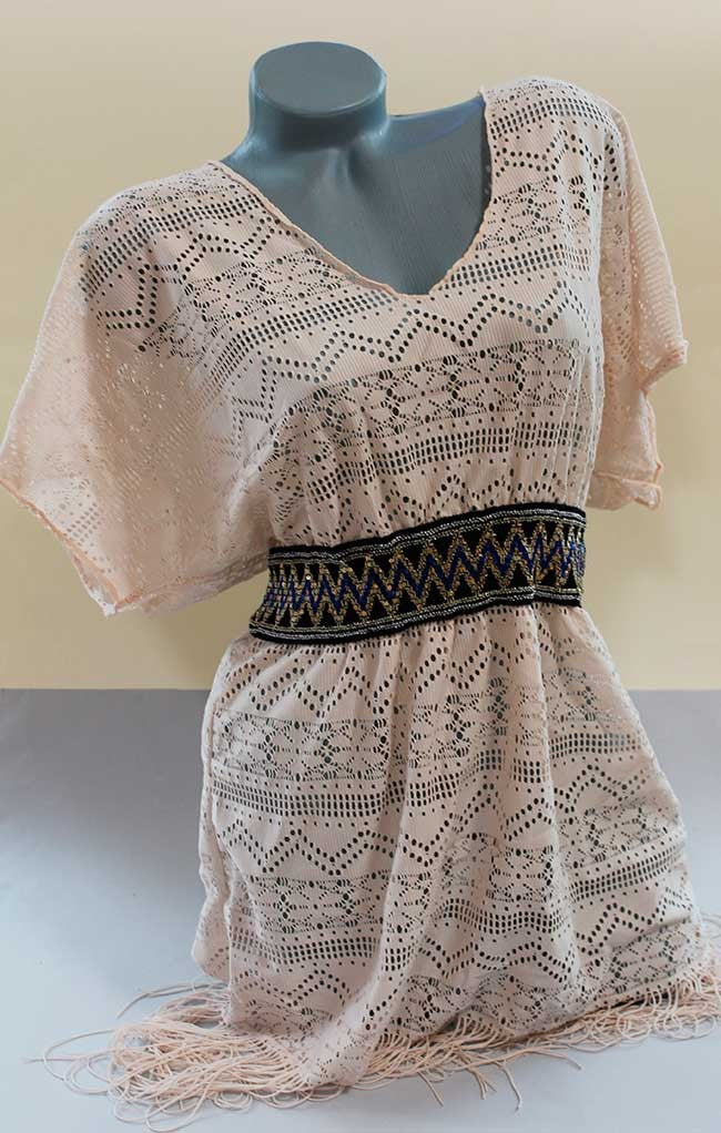 Плажна рокля с ресни 82093