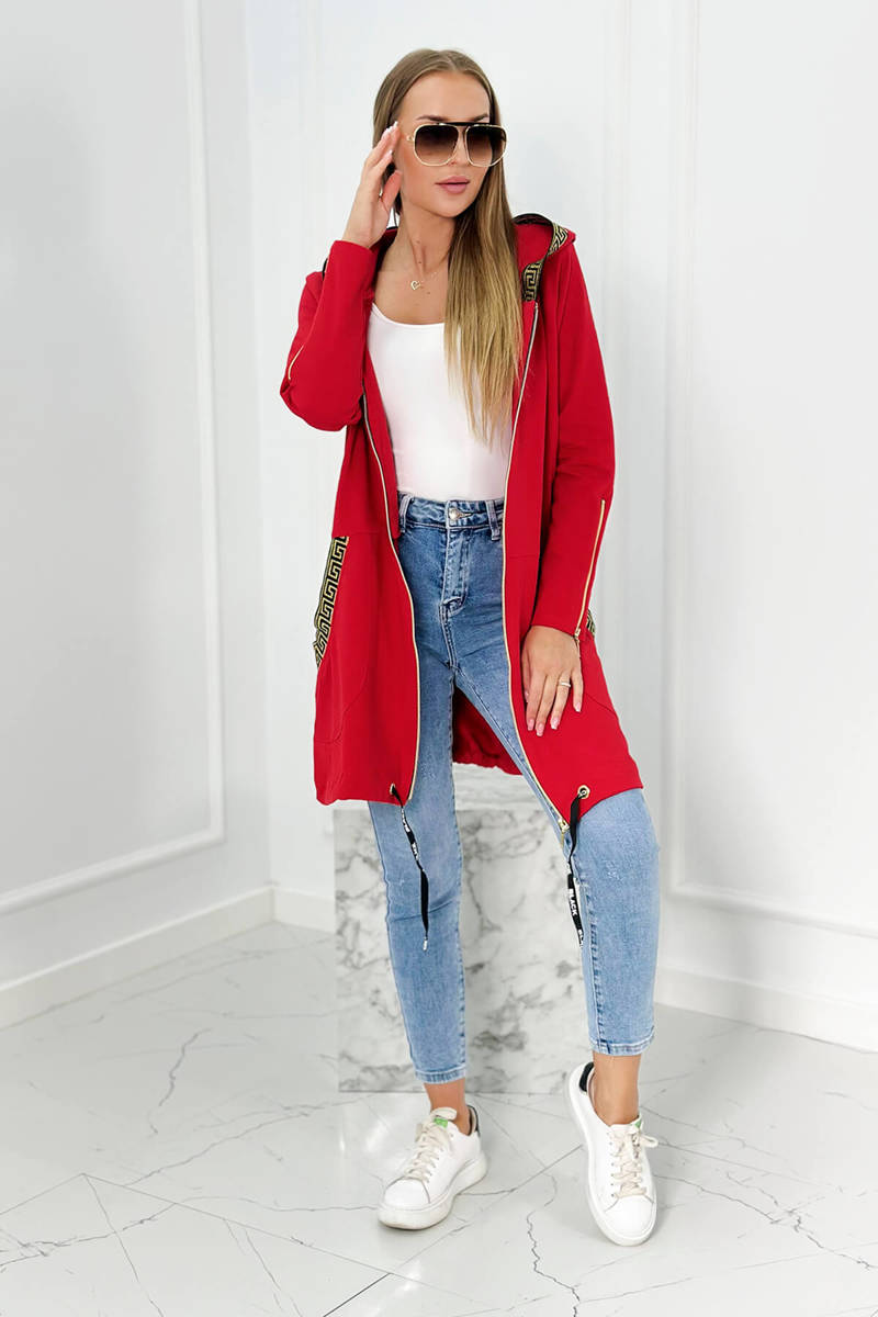 Дамски памучен суитчер с качулка 9320