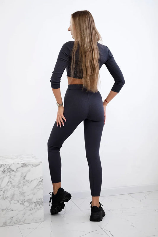 Комплект с къс топ и клин 9433