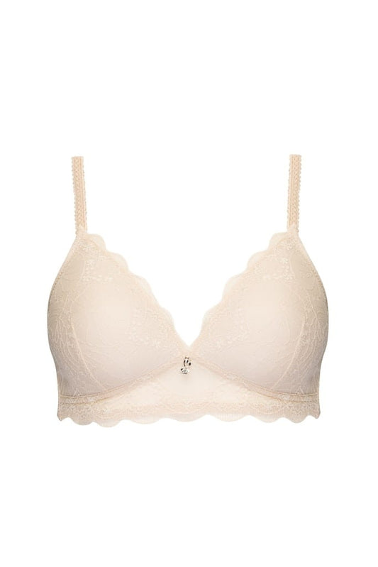 Дантелен сутиен с оформени чаши и без банели NATURANA 5194