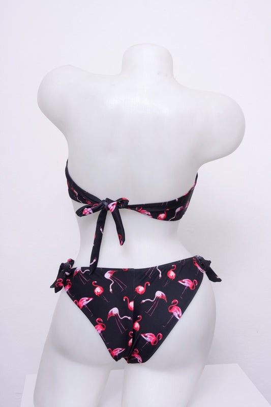 Дамски бански от две части "87035" - бриджитка - мека чашка, с тънка подложка