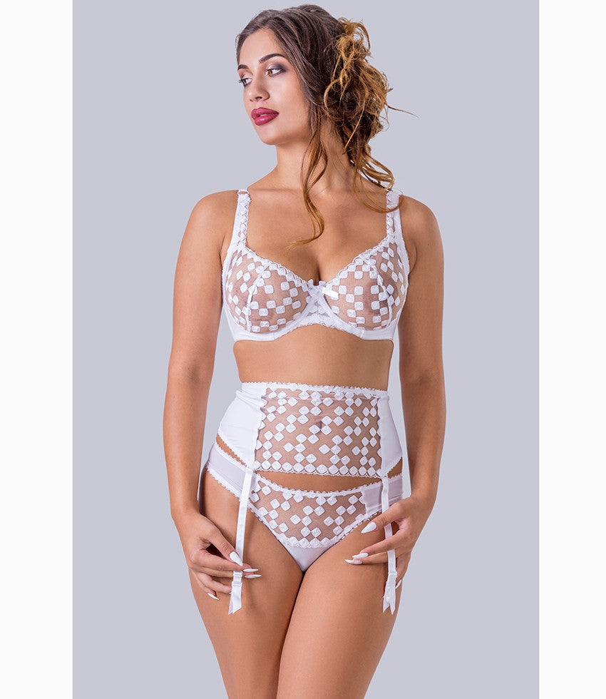 Бял сутиен с меки чаши и банели Judith Soft Small