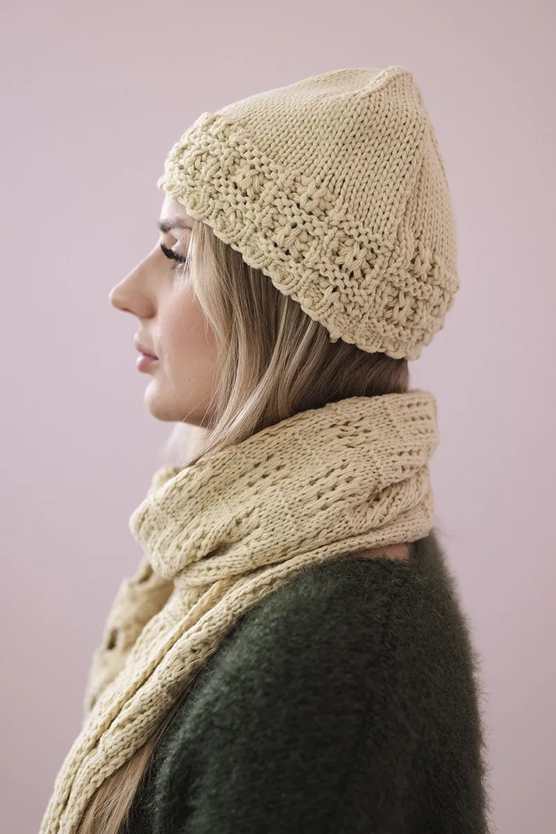 Комплект шапка и шал К327