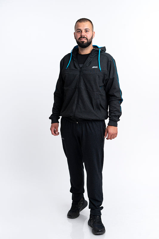 Мъжки памучен спортен екип с качулка Антъни