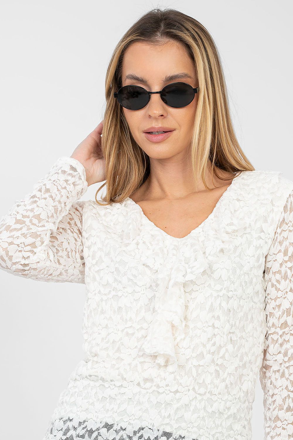 Коприна с дантела model 223842 Rue Paris