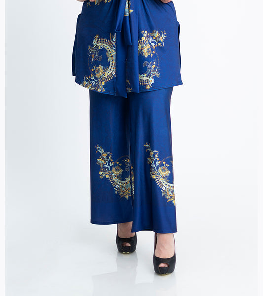 Прав панталон с ластик на талията Галя 1