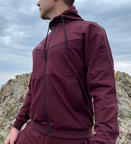 Мъжки памучен екип с качулка Иван