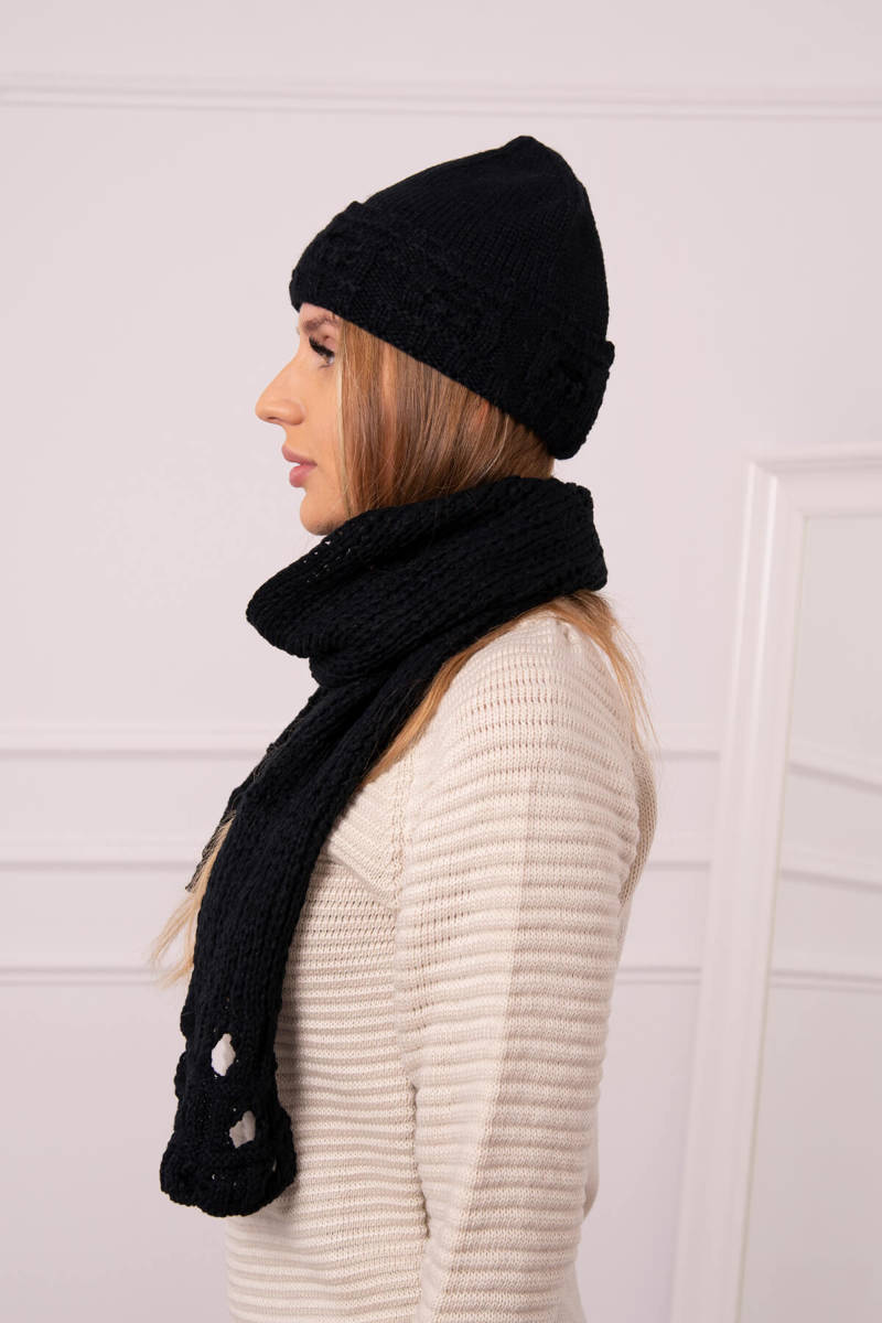 Дамски комплект от шапка и шал JULITA K382