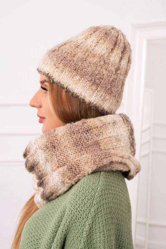 Дамски комплект от шапка с шал Zuzanna K257