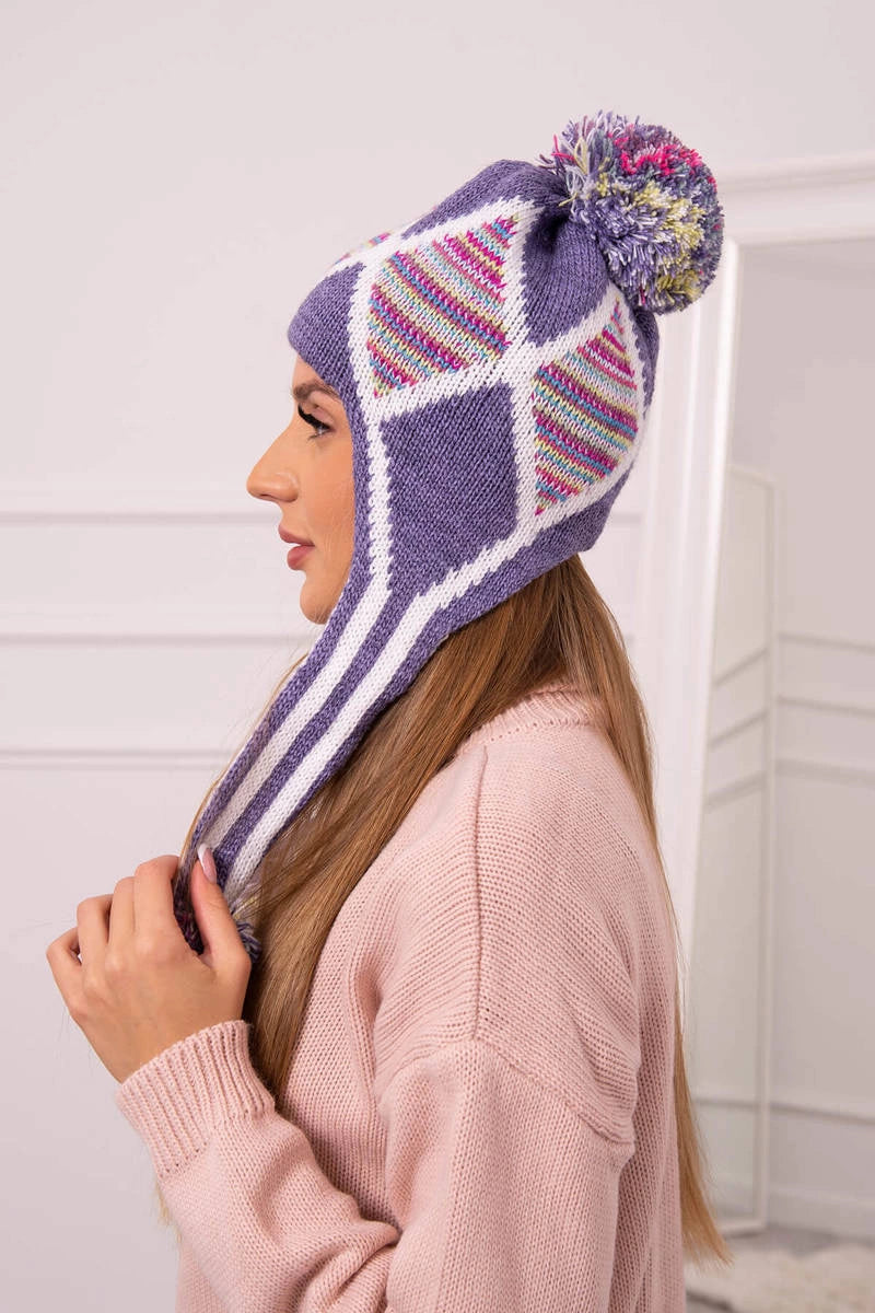 Дамска шапка с дълги уши Eunika K322