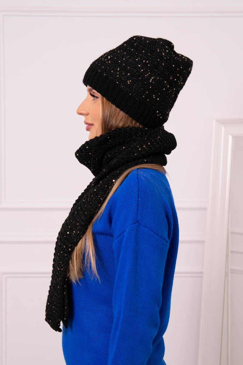 Дамски комплект от шапка с шал Jowita K360