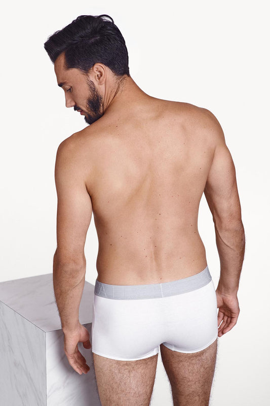 Мъжки памучни боксерки в бяло Lisca Hercules Men 032026-01