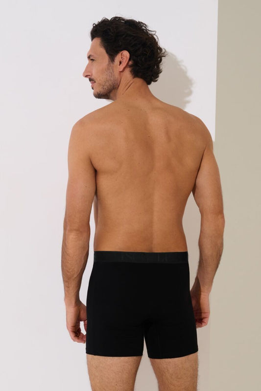 Мъжки боксерки с удължени крачоли в черно Lisca Odysseus Men 032040-02