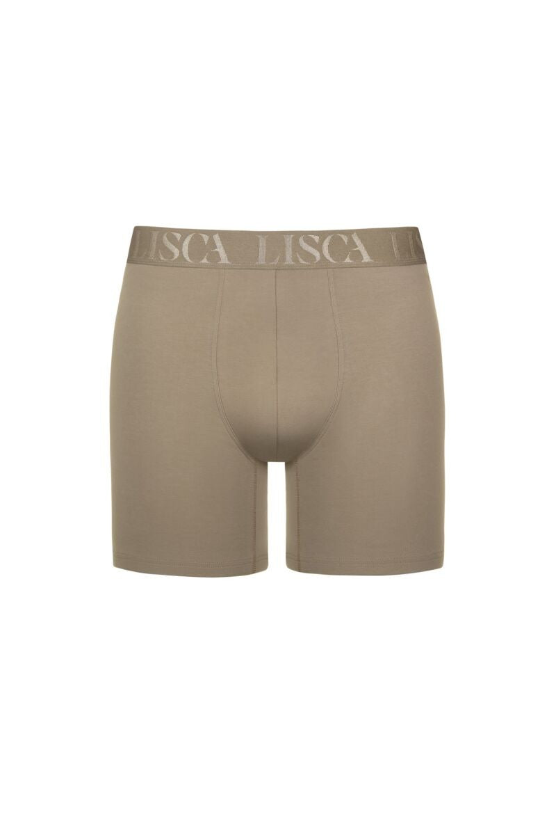 Мъжки боксерки с удължени крачоли в сиво кафяво Lisca Odysseus Men 032040-S4