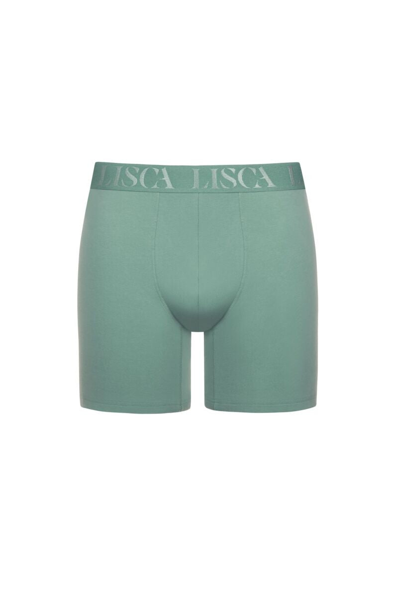 Мъжки боксерки с удължени крачоли в зелено Lisca Odysseus Men 032040-AG