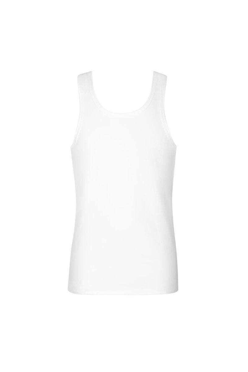 Мъжки памучен потник в бяло Lisca Hermes Men 031009-01