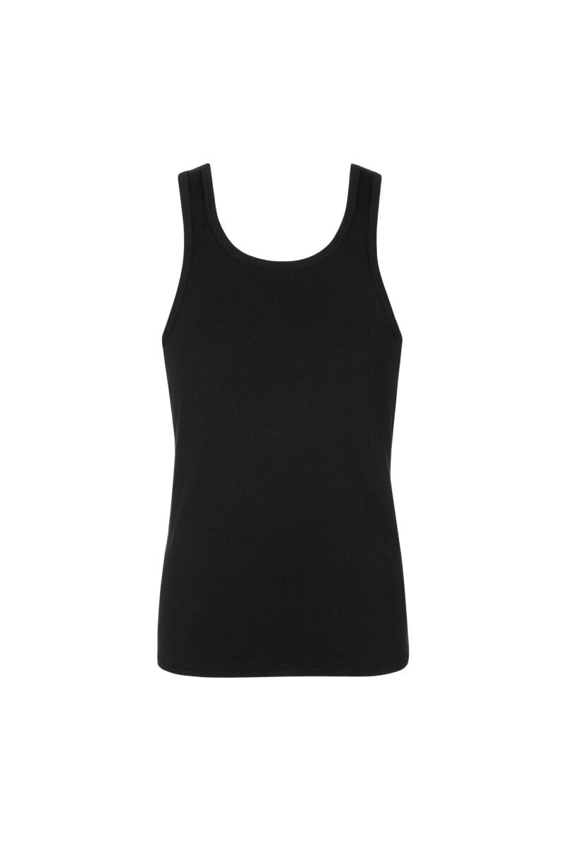 Мъжки памучен потник в черно Lisca Hermes Men 031009-02