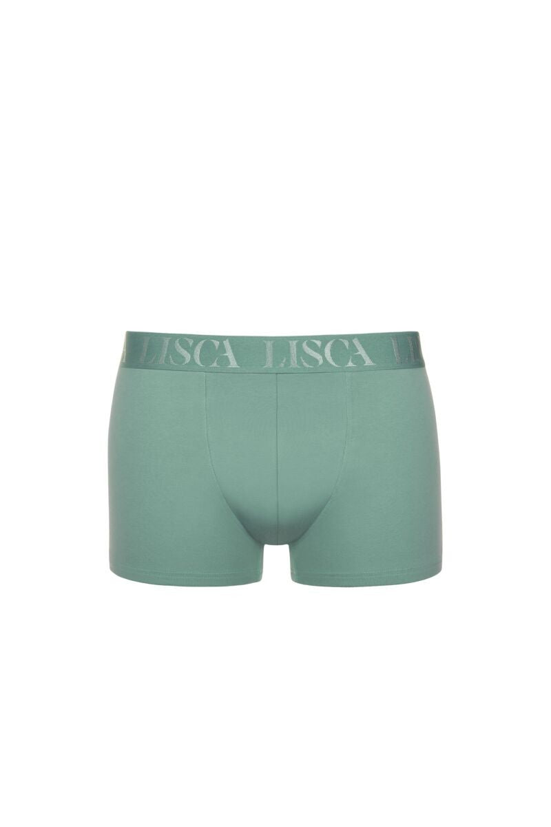 Мъжки памучни боксеки в зелено Lisca Odysseus Men 032039-AG