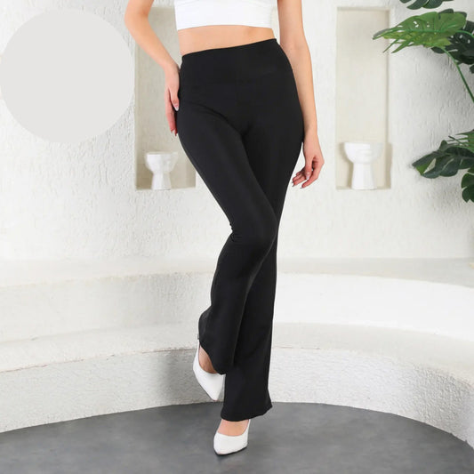 Черен ватиран чарлстон панталон OG-350