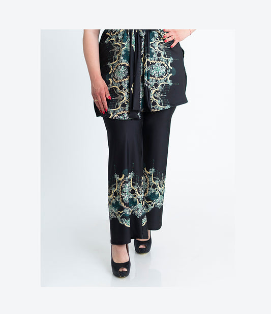 Прав панталон с ластик на талията Сандра 1