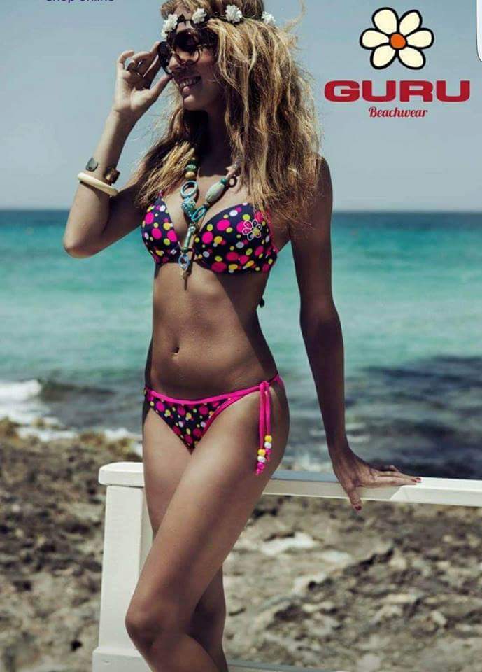 Дамски бански от две части "Гуру" - оформена чаша с банел