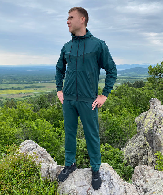 Мъжки памучен екип с качулка Симеон