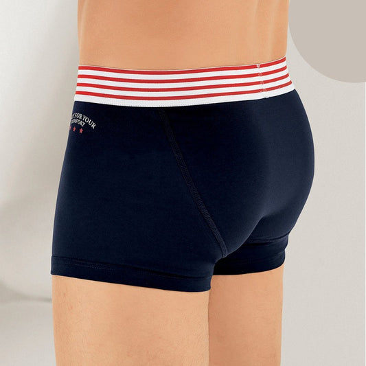 Мъжки памучни боксерки с ниска талия SR-112