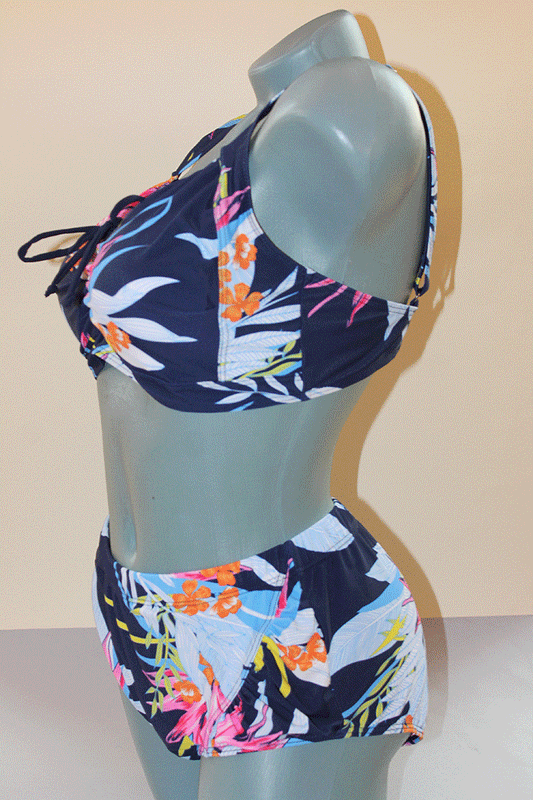 Дамски бански от две части с мека чаша без банели Тропик